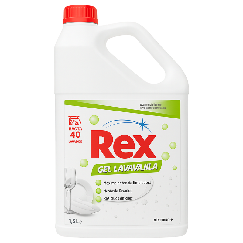 REX JABON LAVAVAJILLAS AUTOMATICOS GEL 900ML