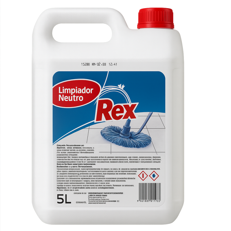 REX LIMPIADOR NEUTRO 5L SUPERFICIES LAVABLES