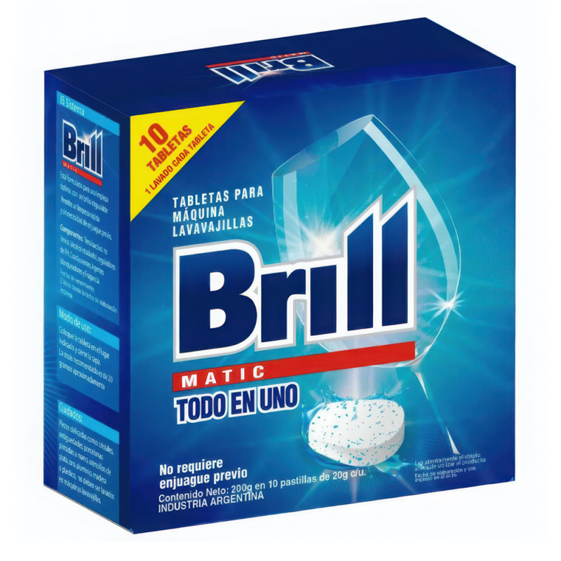 BRILL MATIC TABS LAVAVAJILLAS 10U