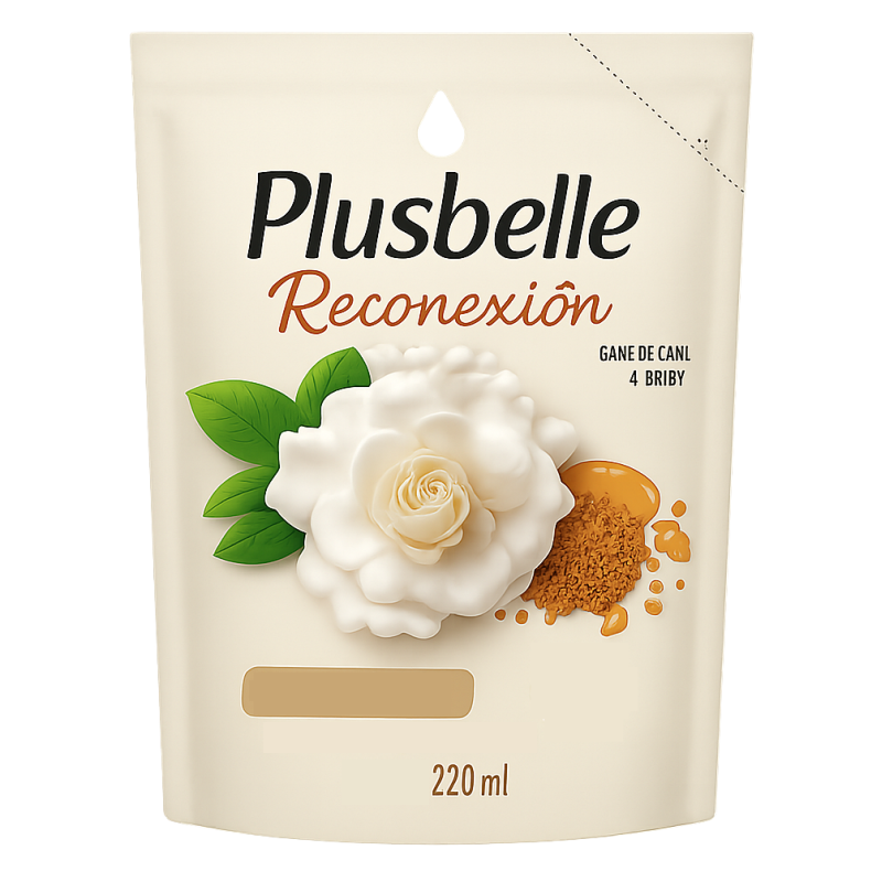 PLUSBELLE JABON LIQUIDO 220ML REPUESTO RECONEXIONV