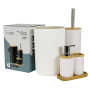 NOBRE KIT DE BAÑO 5 PIEZAS BLANCO