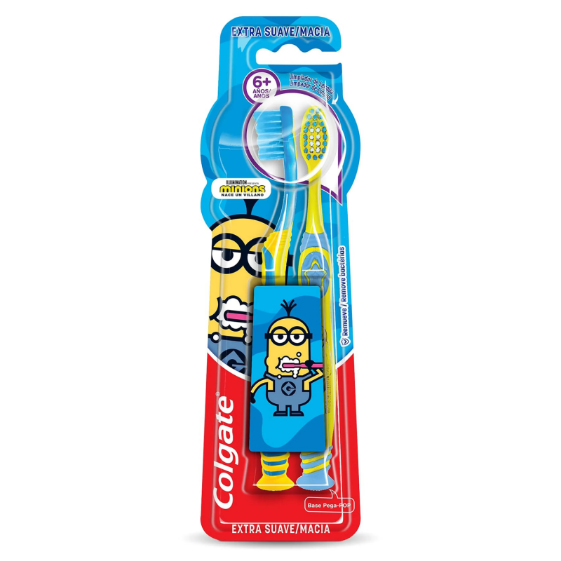 COLGATE CEPILLO DIENTES MIÑOS + 6 AÑOS 2U