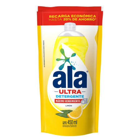 ALA DETERGENTE 450ML LIMON