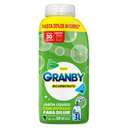 GRANBY JABON LIQUIDO 500ML CONCENTRADO