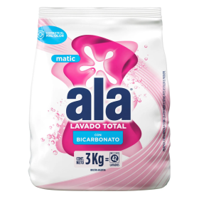 ALA JABON POLVO MATIC 3KG BICARBONATO