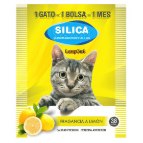 LAZY CAT PIEDRAS SILICAS GATOS 3.8L LIMON