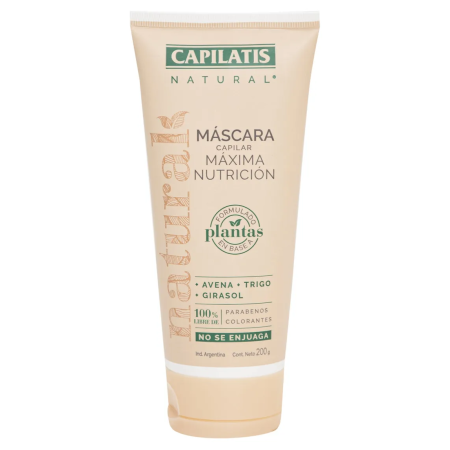 CAPILATIS NATURAL MASCARA 200G MAXIMA NUTRICION
