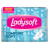LADYSOFT TOALLA 8U COMFORT SOFT C/ALAS SUAVE