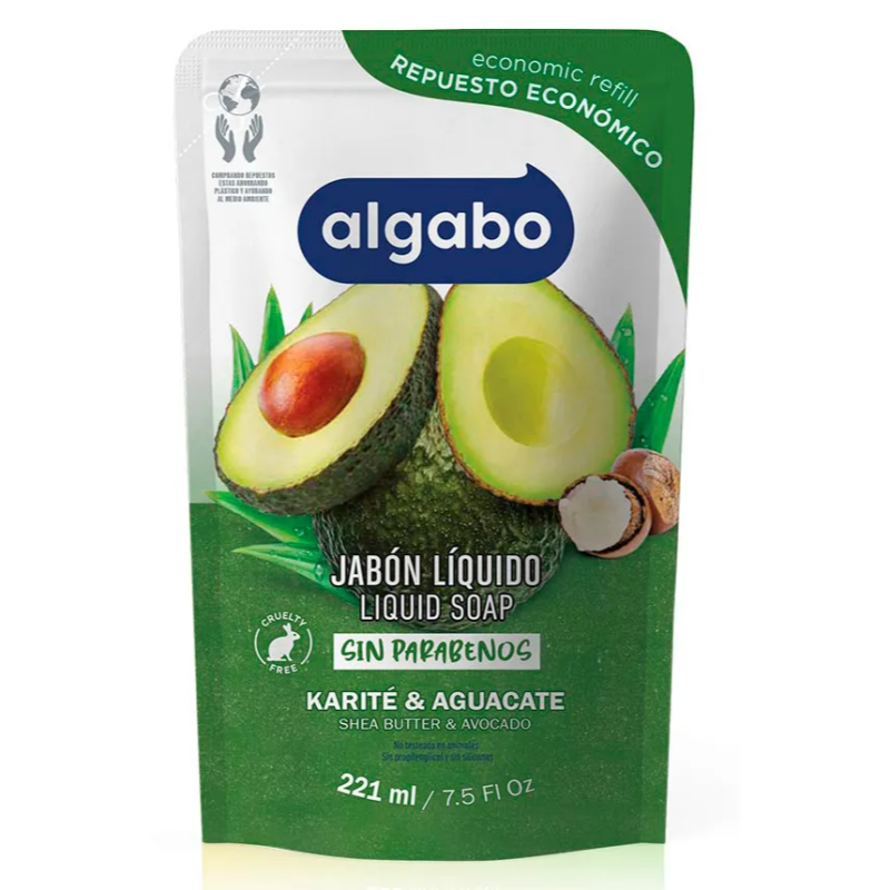 ALGABO JABON LIQUIDO 220ML KARITE & AGUACATE