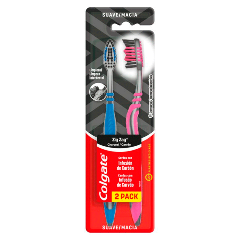 COLGATE CEPILLO MAX WHITE CARBON 2U