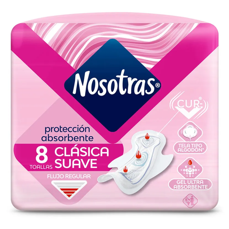 NOSOTRAS TOALLA CLASICA SUAVE 8U CURVA