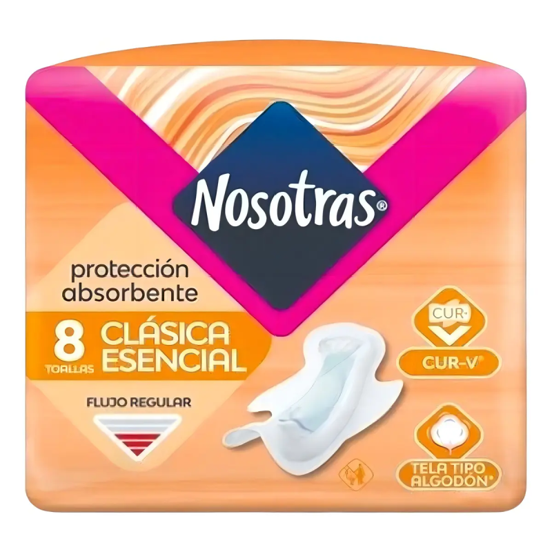 NOSOTRAS TOALLA ESENCIAL CLASICA 8U