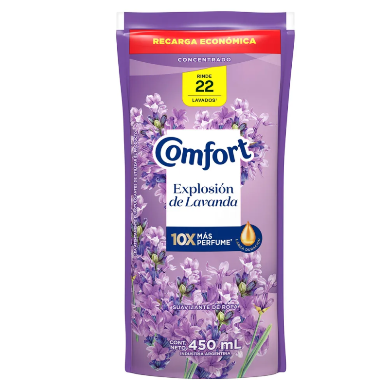 COMFORT SUAVIZANTE CONCENTRADO 450ML LAVANDA