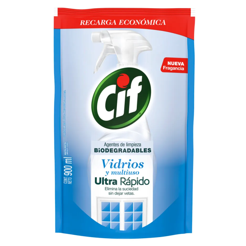 CIF LIMPIADOR VIDRIO SACHET 900ML