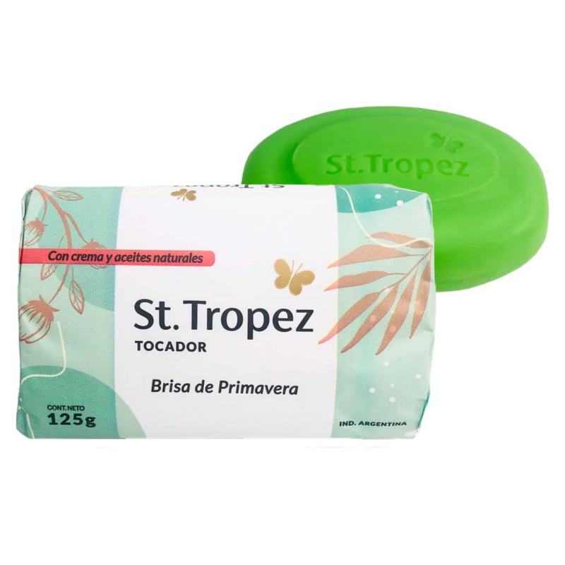 ST TROPEZ JABON TOCADOR 120G BRISA DE PRIMAVERA