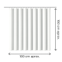 ONLYSUN CORTINA BAÑO 1,80CM X 1,80CM BLANCO