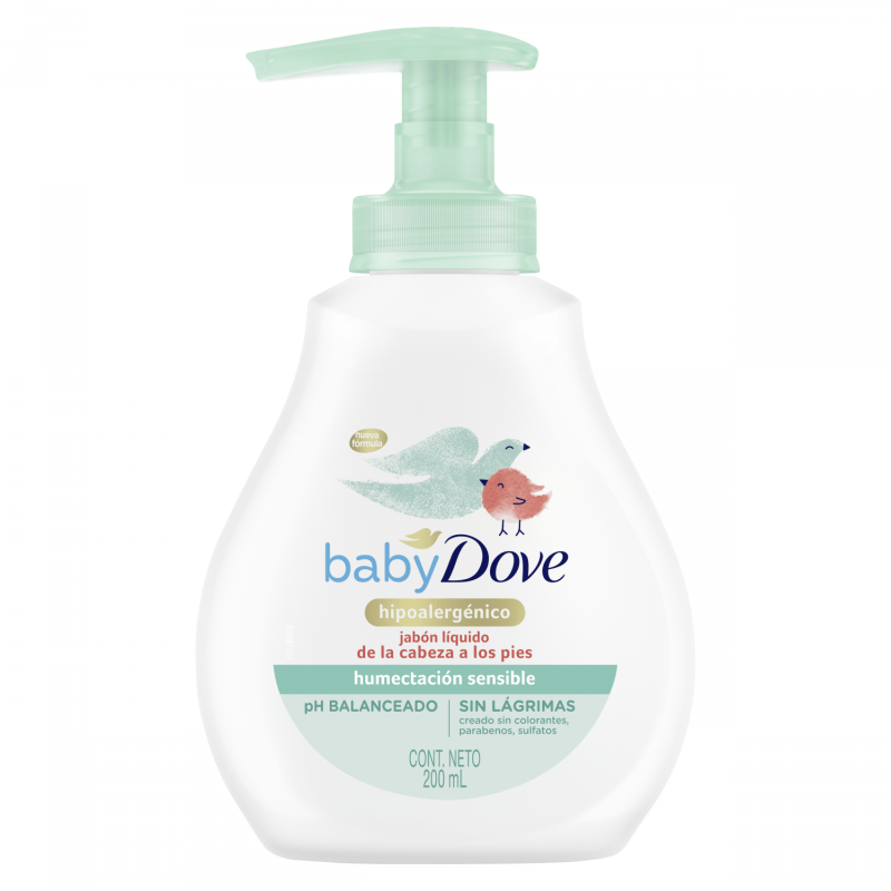 DOVE BABY JABON LIQUIDO 200ML SENSIBLE