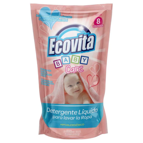 ECOVITA JABON LIQUIDO 800ML BABY HIPOALERGENICO