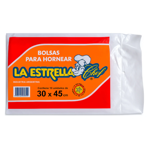 LA ESTRELLA BOLSAS DE HORNO 10U 30X45CM