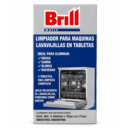 BRILL LIMPIADOR MAQUINA LAVAVAJILLAS 3U
