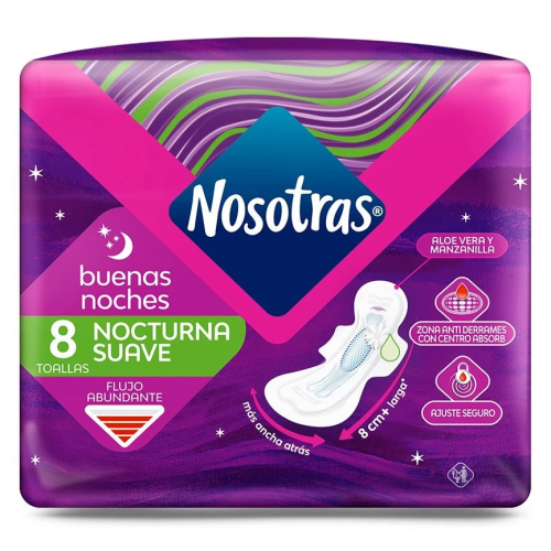 NOSOTRAS TOALLA 8U BUENAS NOCHES