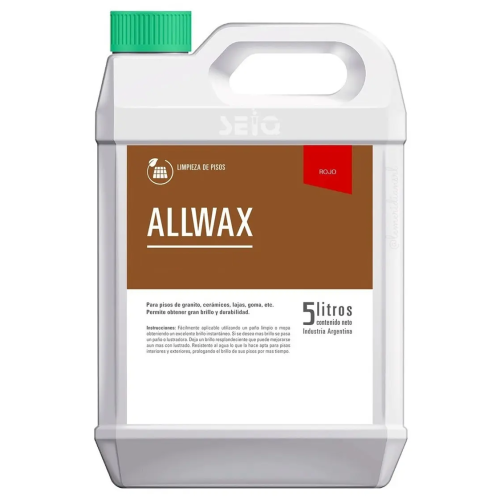 SEIQ ALLWAX AUTOBRILLO 5L ROJO
