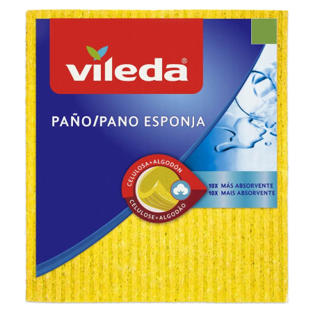 VILEDA PAÑO ESPONJA 1U 18X19.5CM