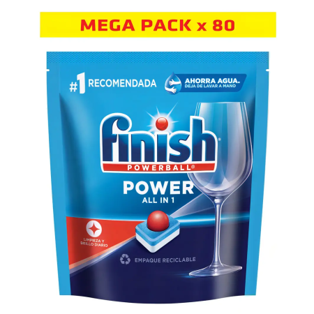 FINISH POWERBALL 80U TABLETAS