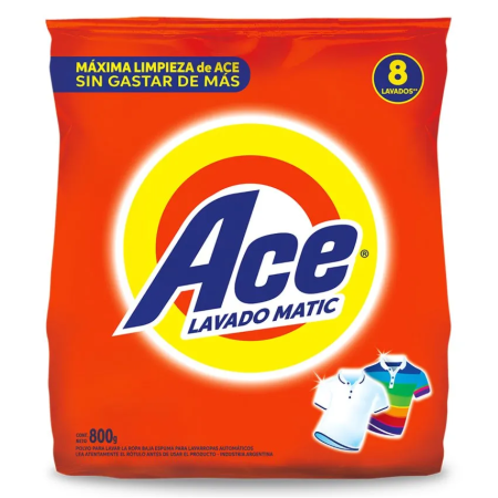 ACE JABON POLVO 800GR MATIC